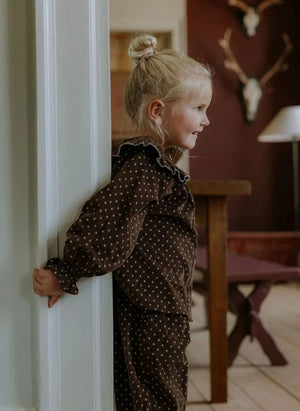 Fliink - Dotted Blouse | Brown