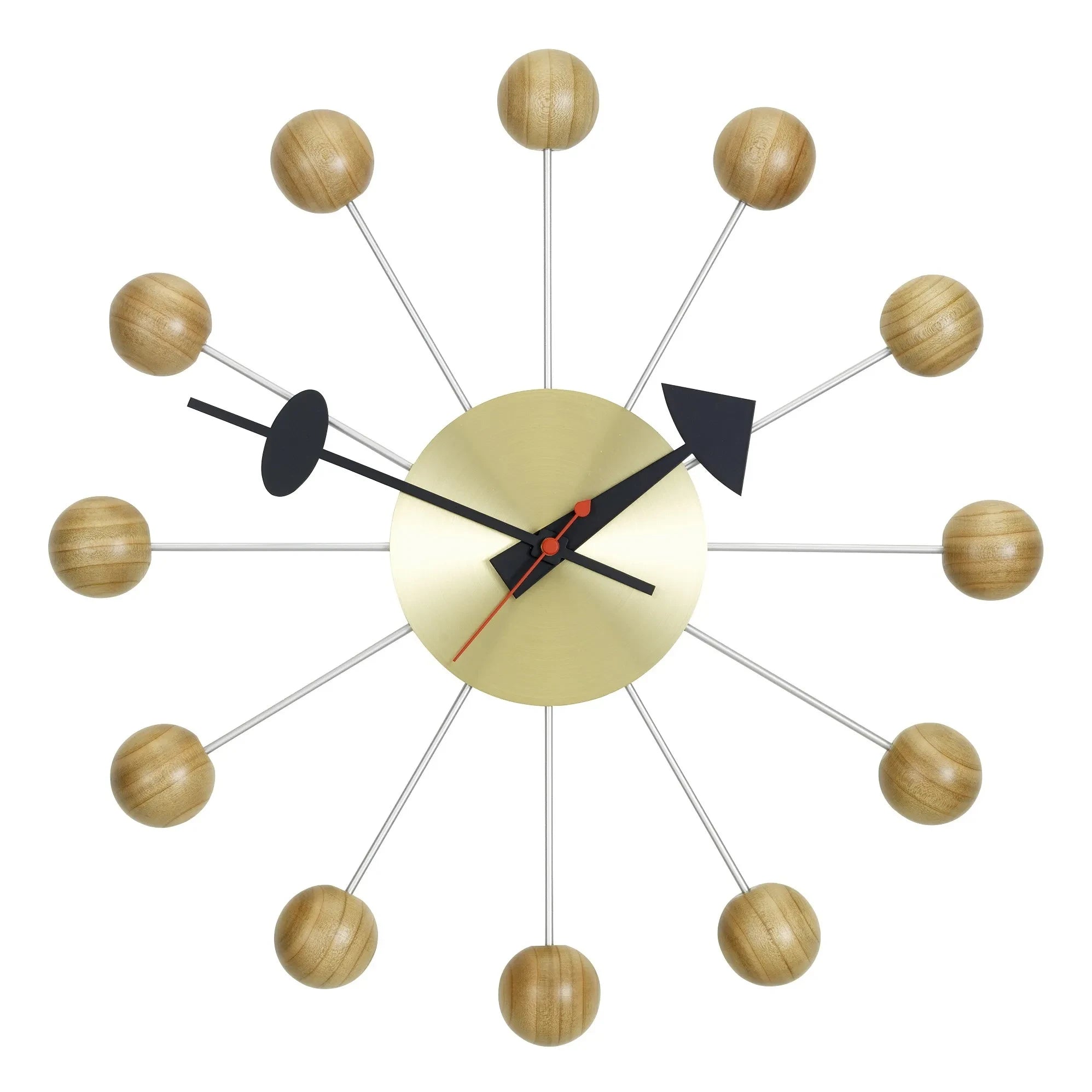 Vitra - Ball Clock - George Nelson, 1948-1960 | Cherry Wood
