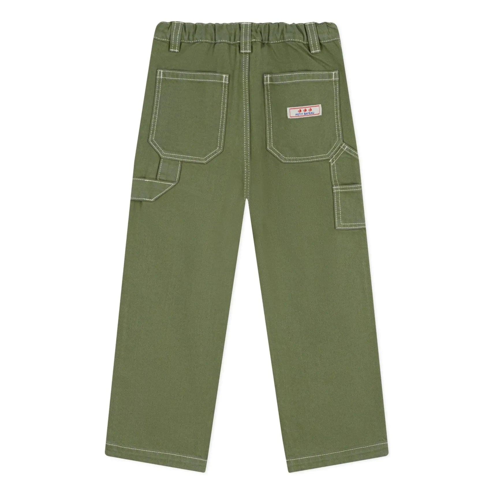 Petit Bateau - Carpenter Organic Cotton Jeans | Khaki