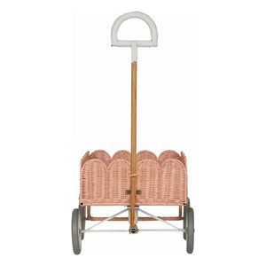 Olli Ella - Leaf Rattan Cart | Peach