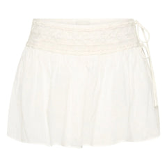 Posse - Danielle Cotton Mini Skirt | White