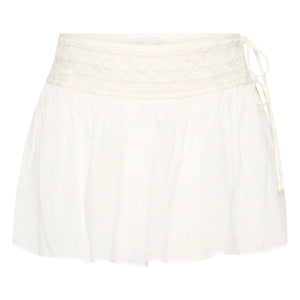 Posse - Danielle Cotton Mini Skirt | White