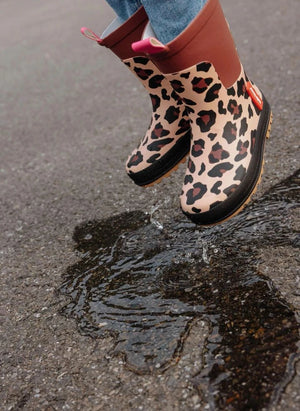 Hello Hossy - Leopard Rain Boots | Brown