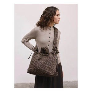 Olend - Ona Soft Leopard Bag | Brown
