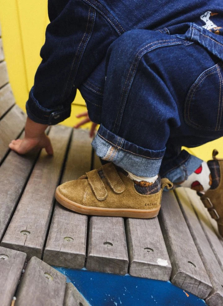 Lazare - Mahaut Tartan Sneakers | Khaki brown