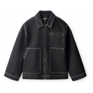 Molo - Hetson Organic Cotton Denim Jacket | Black Denim