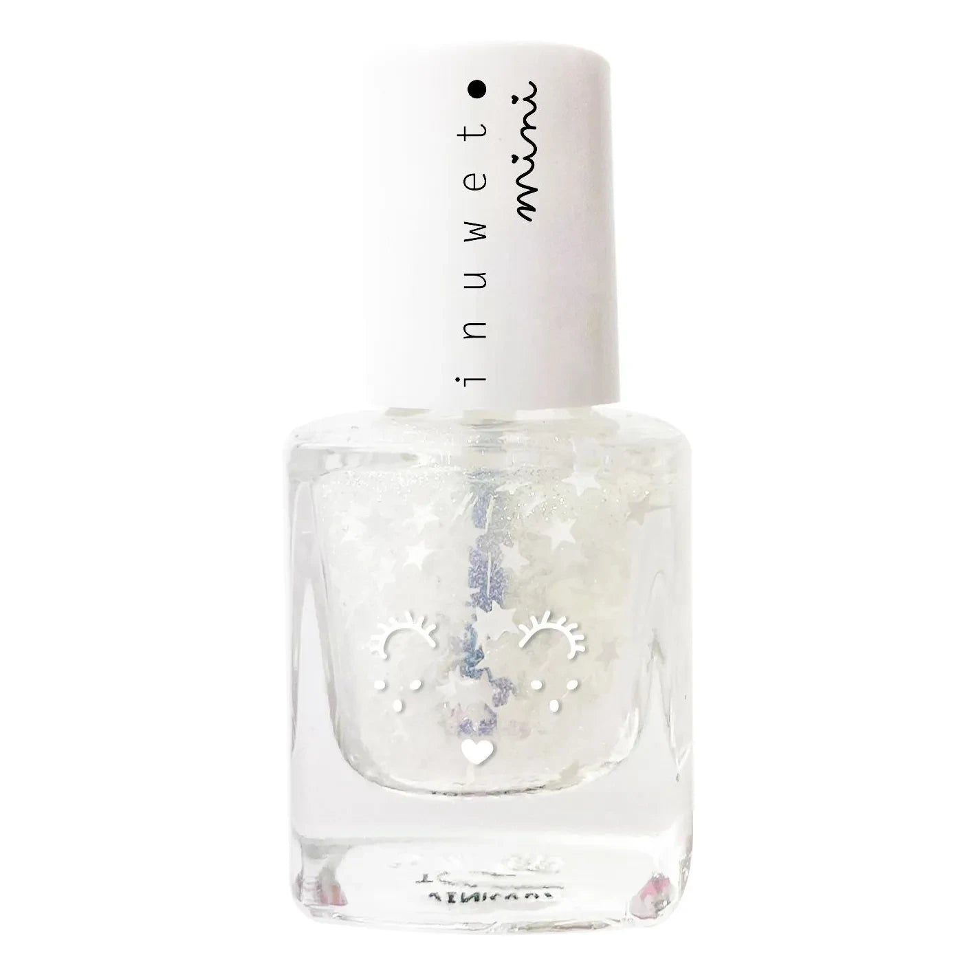 Inuwet - Water-Based Stars Top Coat for Kids - 5ml | White