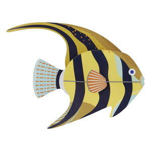 Studio Roof - Yellow Angel Fish Wall Decoration