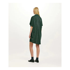 Momoni - Asado Metallic Dress | Green