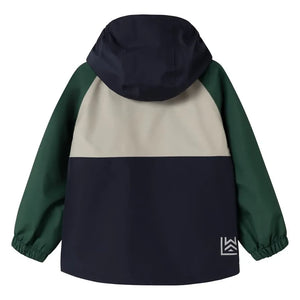 Liewood - Pedia Color-Blocked Recycled Fiber Rain Set | Dark green