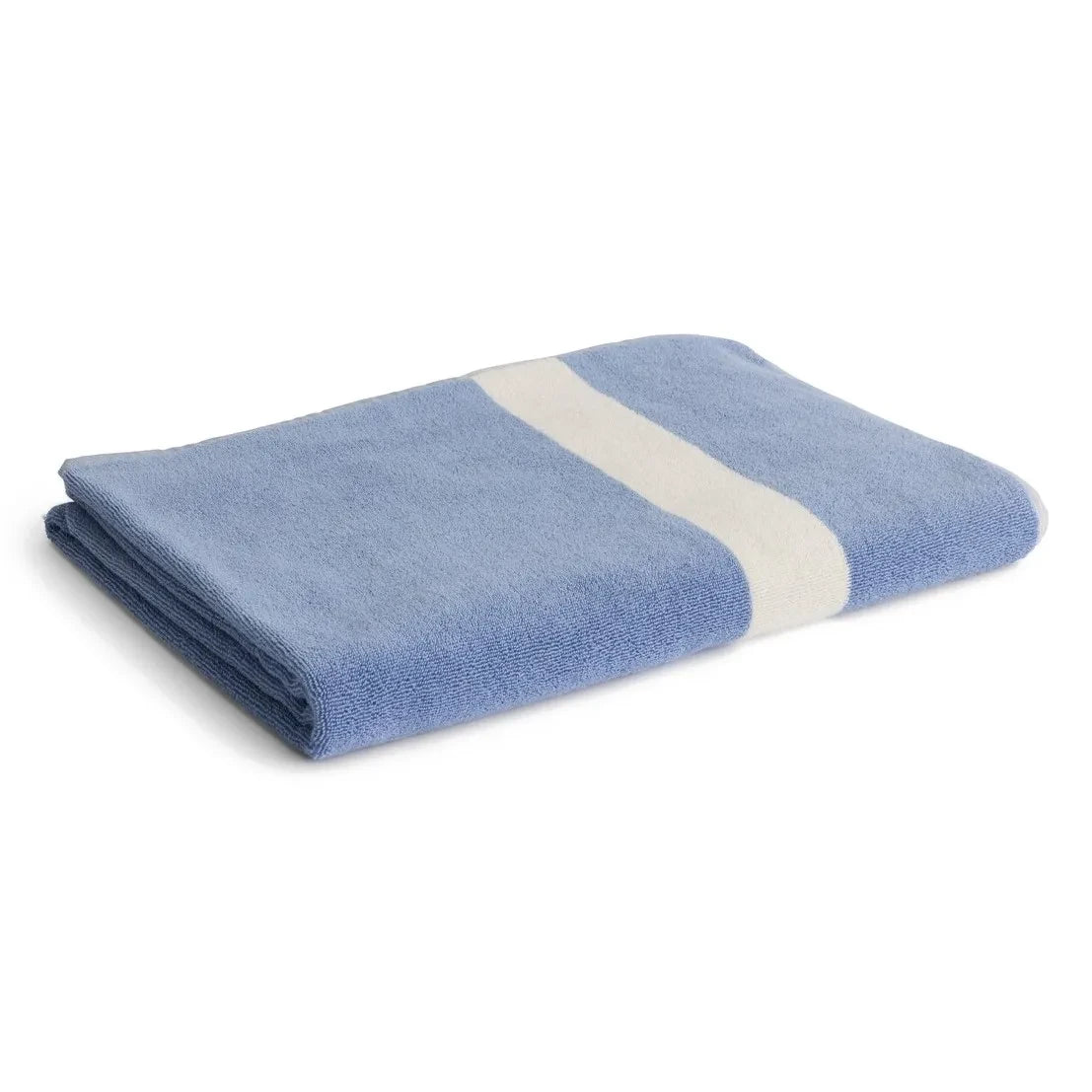 Hay - Striped Bath Towel | Light Blue
