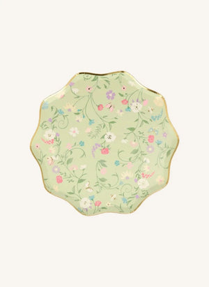 Meri Meri - Ladurée small floral paper plates - set of 8