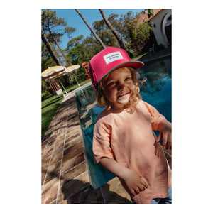 Hello Hossy - Organic Cotton Mini Curved Brim Hat | Fuchsia