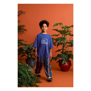 Maison Mangostan - Striped Pants | Navy Blue