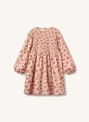 Wheat - Sylvia Fleurie organic cotton dress | Peach