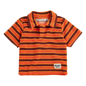 Bobo Choses - Striped Baby Polo | Orange