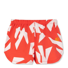 Wynken - Organic Cotton Bird Shorts | Red