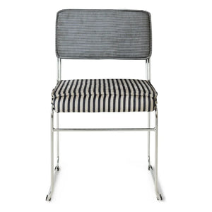 HKliving - Endless Striped Chairs - Set of 2 | Grey