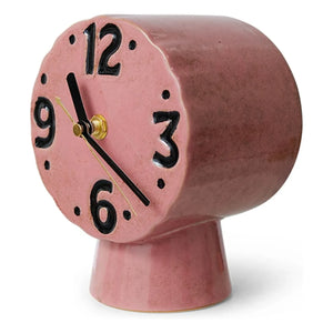 HKliving - Retro ceramic clock | Pink