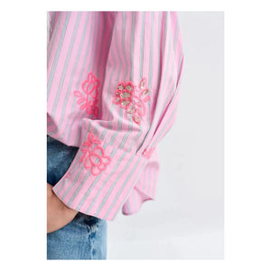 Essentiel Antwerp - Jalinki Embroidered Shirt | Pink