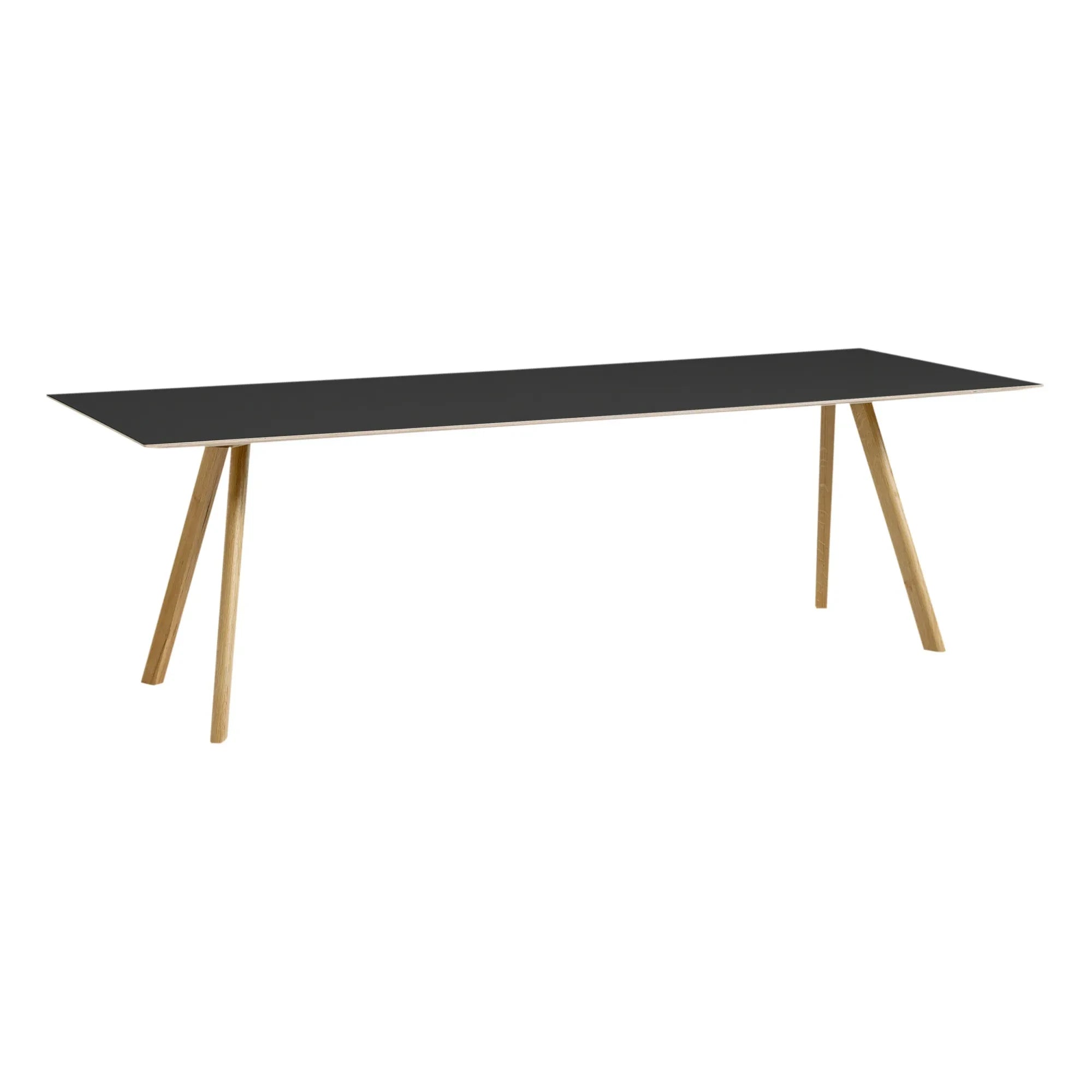 Hay - CPH30 Polished Table, Oak Base | Black