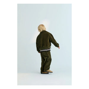 the new society - Mikel Velvet Bomber | Dark Green