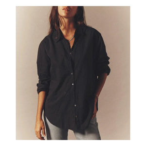 Xirena - Beau Cotton Poplin Shirt | Black