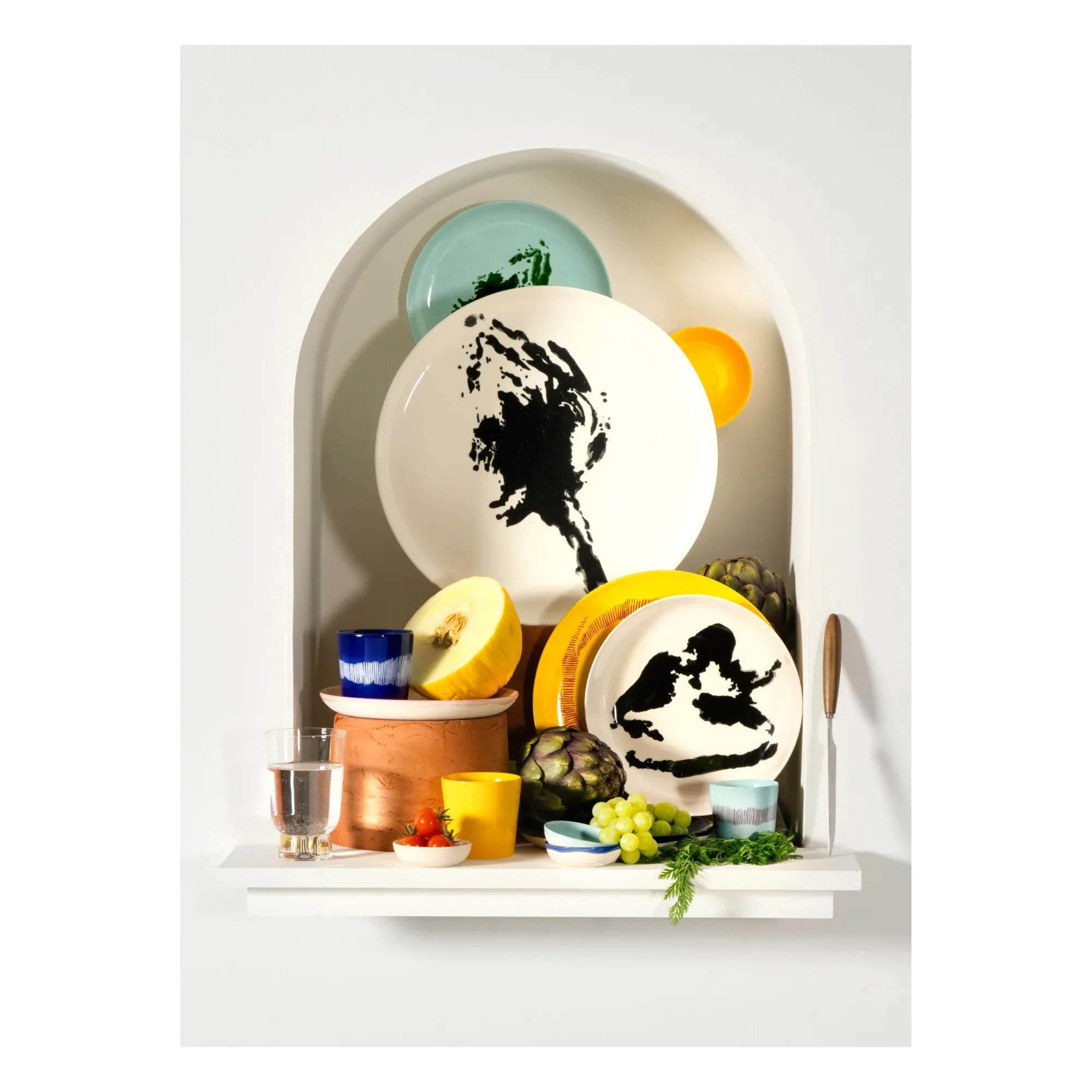 Serax - Feast Pepper Tabaklar - Ottolenghi - 2'li Set | Siyah