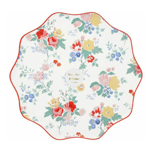 Meri Meri - Vintage Floral Pattern Plates - Set of 8