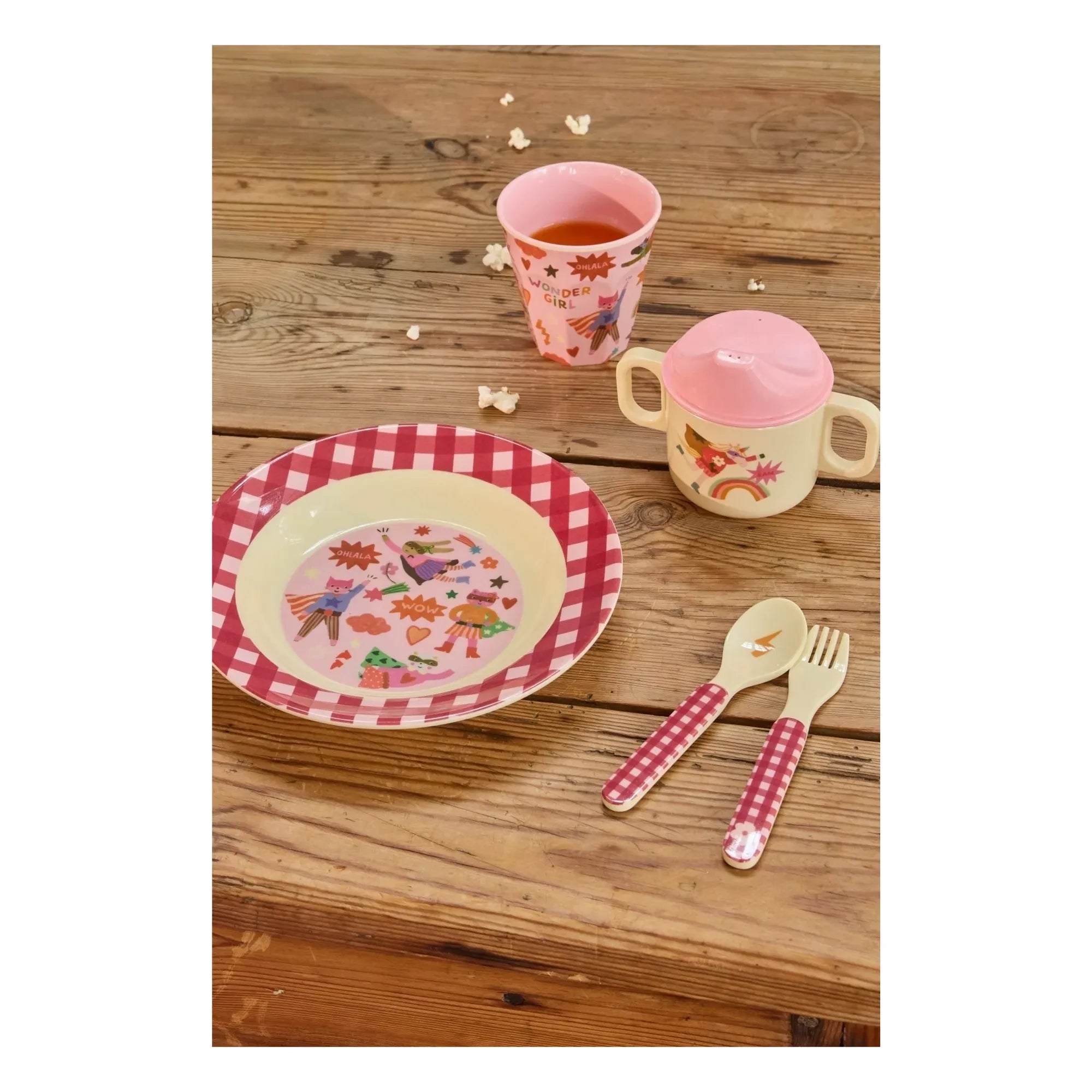 Rice - Héro Melamine Soup Plate | Pink