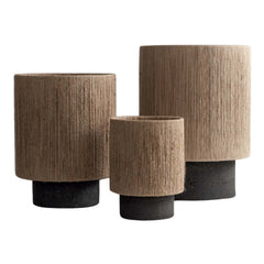 Maison de Vacances - Kalé Stoneware Lamp | Black