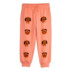 Mini Rodini - Doggies Organic Cotton Jogger | Light Pink