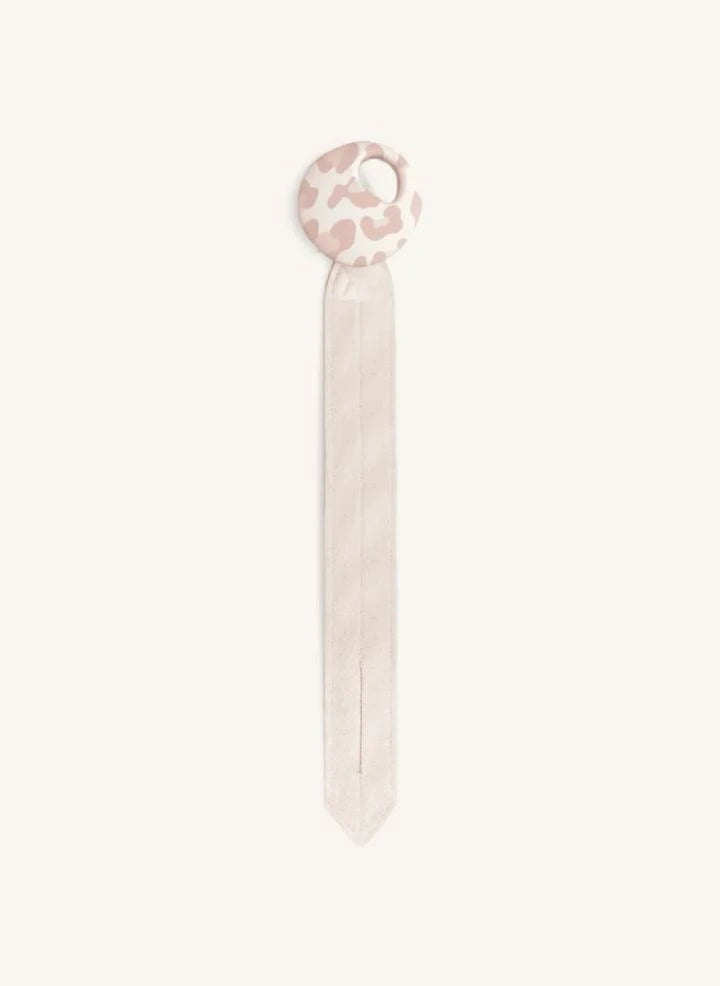 Elhée - Pebble Graouu Pacifier Clip | Pale Pink