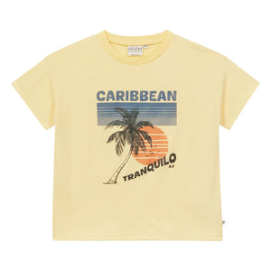 Arsène et Les Pipelettes - Caribbean Organic Cotton T-Shirt | Yellow