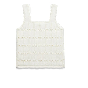 Zimmermann - Openwork Mesh Top | White