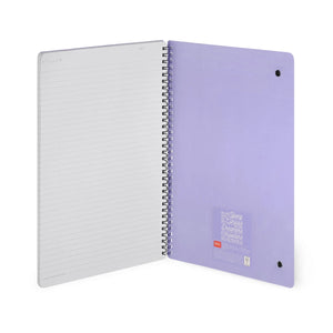 Legami - A4 Lined Defter ile Illustrated Hard Kılıf - Tek Boynuzlu At - Spiral-Bound