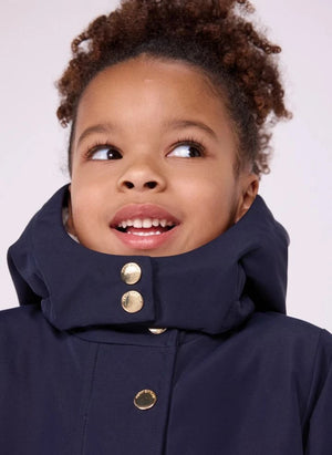 Petit Bateau - Sherpa astarlı parka | Lacivert