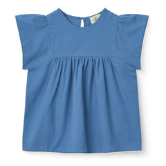 Copenhagen Colors - Fringed Organic Cotton Blouse | Blue