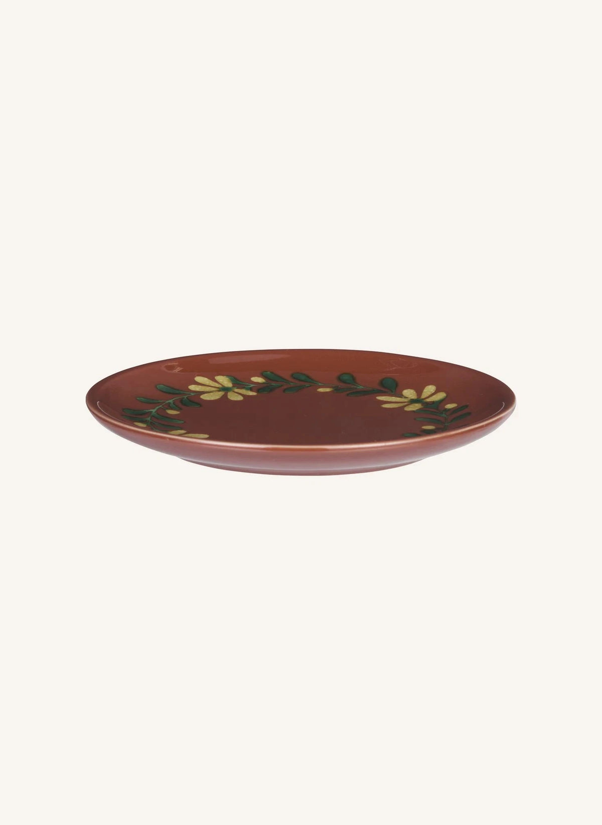 Madam Stoltz - Hand-Painted Stoneware Plate | Red