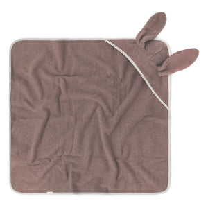 Babyshower - Bunny-patterned bathrobe | Caramel