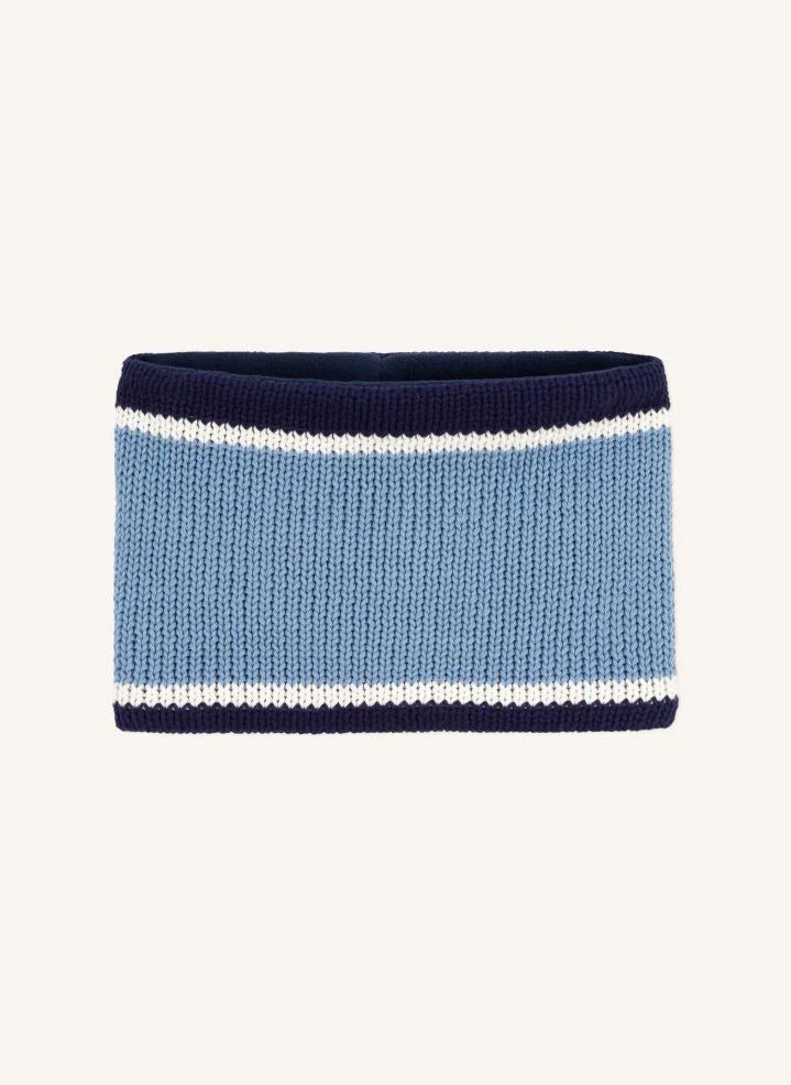 Petit Bateau - Striped Knit Neck Warmer | Blue