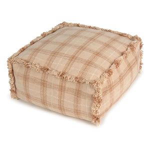 Lorena Canals - Tartan Pouf | Dust Pink