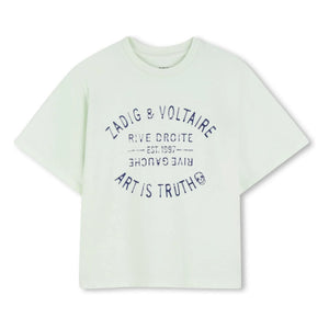 Zadig & Voltaire - Art Is Truth Faded Logo T-Shirt | Faded Green