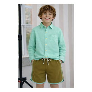Lililotte - Constantin Organic Cotton Gauze Shirt | Mint Green
