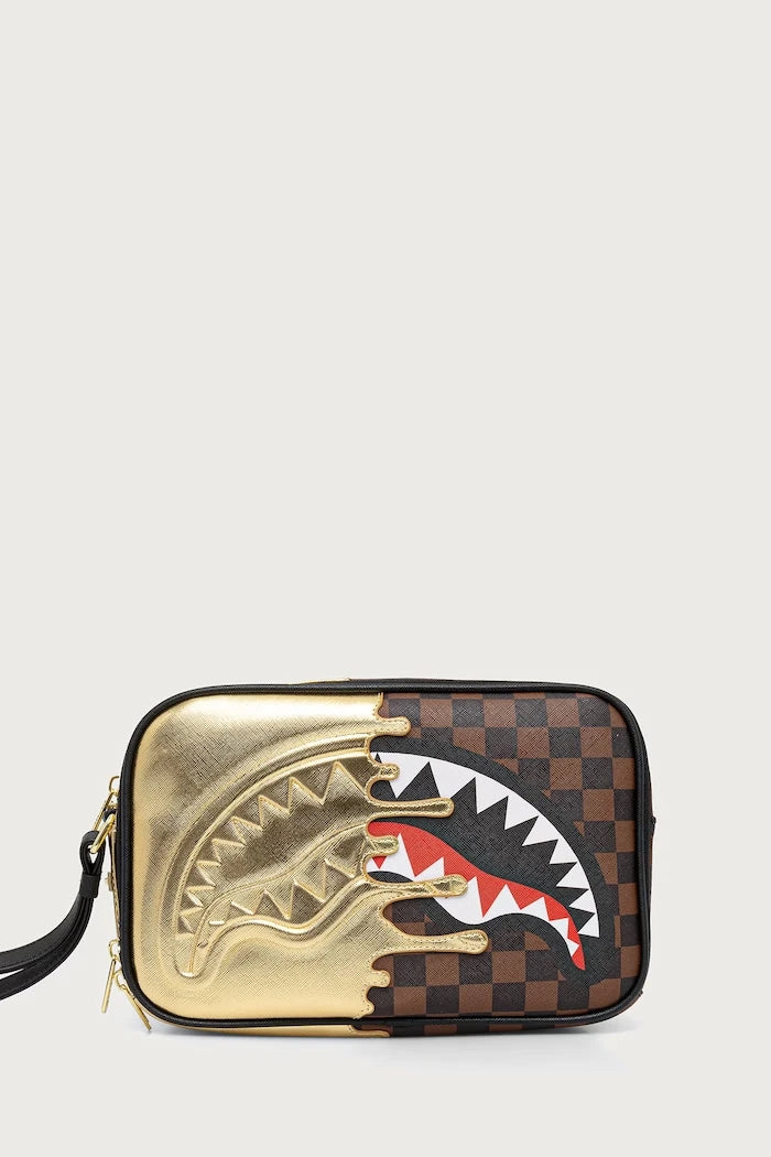 Sprayground - Brown Shark Cosmetic Bag in Paris 910B9343NSZ