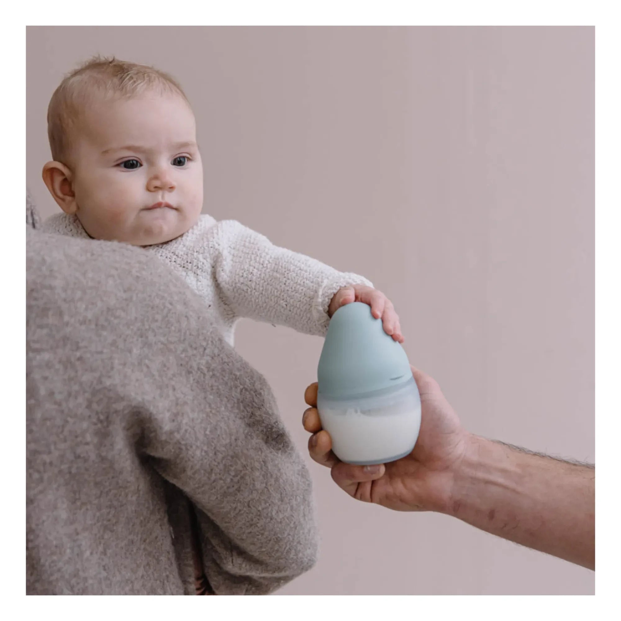 Elhée - Orthodontic Pacifier Medical Silicone Bottle | Mint Green
