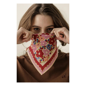 Apaches - Manika Fleuri Small Scarf | Pink