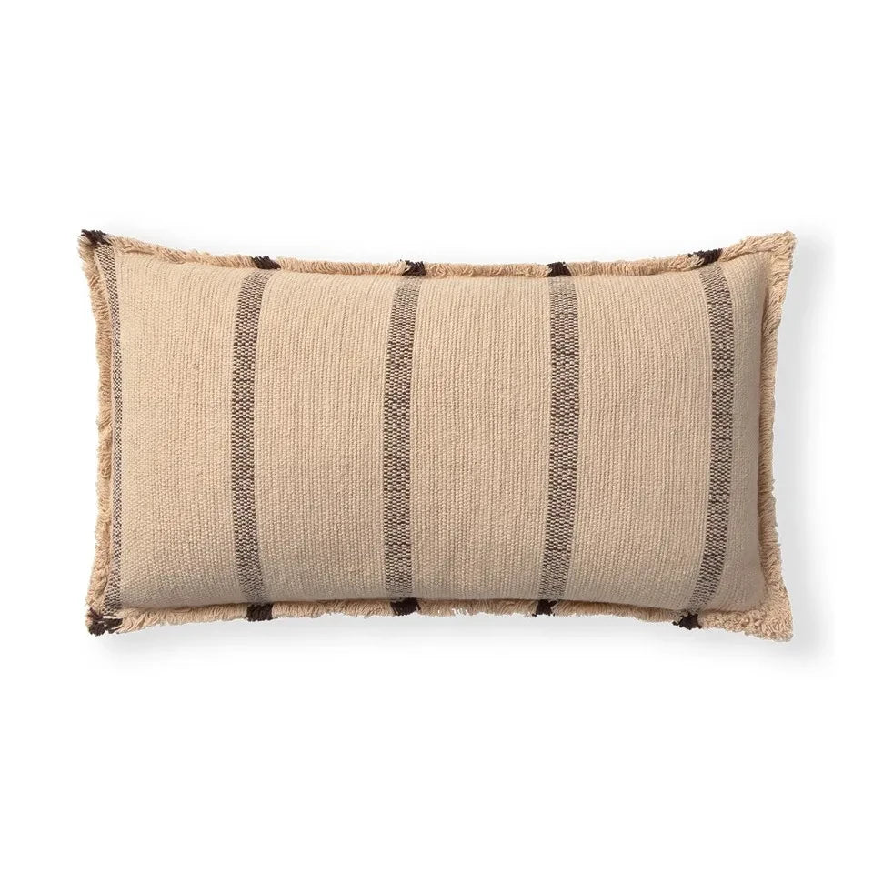 Lorena Canals - Striped Rectangular Pillow | Beige