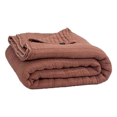 Haomy - Tivoli Cotton Blanket | Mocaccino