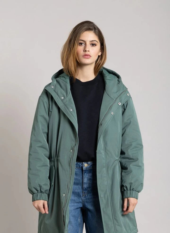 Smallable Woman - Zebra Recycled Fiber Lined Parka | Teal